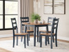 Gesthaven - Round Dining Room Drop Leaf Table Set