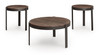 Horizon Hills - Occasional Table Set (Set of 3) - Brown / Black