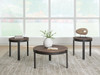 Horizon Hills - Occasional Table Set (Set of 3) - Brown / Black