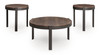 Horizon Hills - Occasional Table Set (Set of 3) - Brown / Black