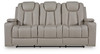 Elevate Edges - Reclining Sofa With Drop Down Table - Coin