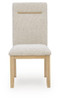 Lasinger - Dining Upholstered Side Chair (Set of 2) - Light Brown