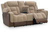 Mixed Motion - Power Reclining Loveseat With Console / Adjustable Headrest