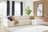Fannin - 4-Piece Sectional With Ottoman - Ivory