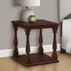 Accent Table, 2 Tier, Square, Traditional - Espresso