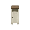 Accent End Table, Storage, Traditional - White