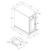 Accent End Table, Storage Drawer, Versatile Design - Espresso
