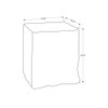 Square Accent Table, Indoor Outdoor - White
