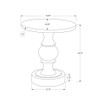 Round Accent Table, Indoor / Outdoor - Black