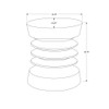 Contemporary Round Accent Table Indoor / Outdoor