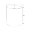 Contemporary Round Accent Table, Indoor / Outdoor