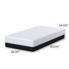 Copper Lux - 14" Plush Memory Foam Mattress With Phase Change Cooling Fabric