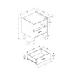 Modern Accent Table With Storage Drawer
