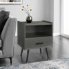 Modern Accent Table With Storage Drawer