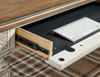 Realyn - Home Office L Shaped Desk - White / Brown