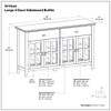 Artisan - 4 Door Sideboard Buffet