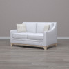Loveseat With Casual Accent - Gray