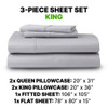 Sheet Set Luxurious Supima, Wrinkle Resistant, Breathable, With 2 Ghostgrip Band