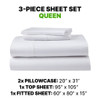 Sheet Set Luxurious Supima, Wrinkle Resistant, Breathable, With 2 Ghostgrip Band