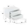 Deoss - Accent Table - White