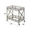 Kristensen - Serving Cart - Antique Gold