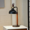 Glowlite - Table Lamp With Cone Shade - Black
