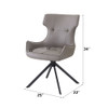 Damita - Side Chair With Swivel (Set of 2) - Camel