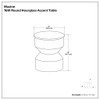 Maxine - Side Table - Black White