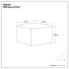 Chantal - Round Pouf - White