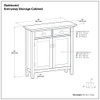 Redmond - Entryway Cabinet With Adjustable Shelves And Drawers - Brown