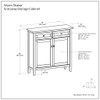 Warm Shaker - Entryway Storage Cabinet - Brown