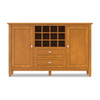 Warm Shaker - Storage Cabinet With Wine Rack - Brown