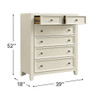 6 Drawer Chest With Knobs And Smooth Slides