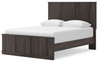 Shaehartin - Queen Panel Platform Bed - Dark Brown