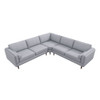Amber - Corner Sectional Sofa - Light Gray