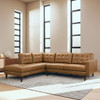 Lucco - L-Shaped Sectional Sofa With Chaise - Tan