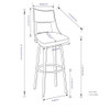 Dallyn - Swivel Bar Stool (Set of 2) - Cream