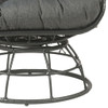 Hikre - Patio Lounge Chair & Side Table - Black / Charcoal