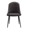 Abraham - Side Chair (Set of 2) - Black / Dark Gray