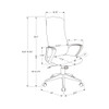 Office Chair With Adjustable Height, Armrests, Swivel - Black
