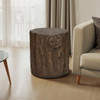 Contemporary Round Accent Table, Indoor / Outdoor