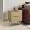Modern Accent Table With Storage Drawers