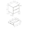 Modern Accent Table With Storage Drawers