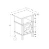 Transitional Accent Table With Storage