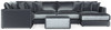 Remington - Modular Sofa And Cocktail Ottoman - Slate