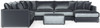 Remington - Modular Sofa And Cocktail Ottoman - Slate