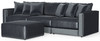 Remington - Modular Sofa And Cocktail Ottoman - Slate