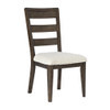 Upholstered Dining Chair With Ladder Back Design (Set of 2)