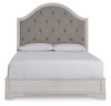 Blendon - Queen Upholstered Panel Bed - Rustic Brown