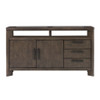 Side Server With Glass Inlay - Dark Oak